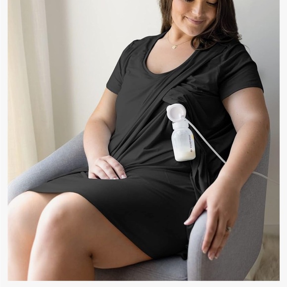 Kindred Bravely Tulip Hem Maternity & Nursing Nightgown Breastfeeding Nightgown - Picture 5 of 12